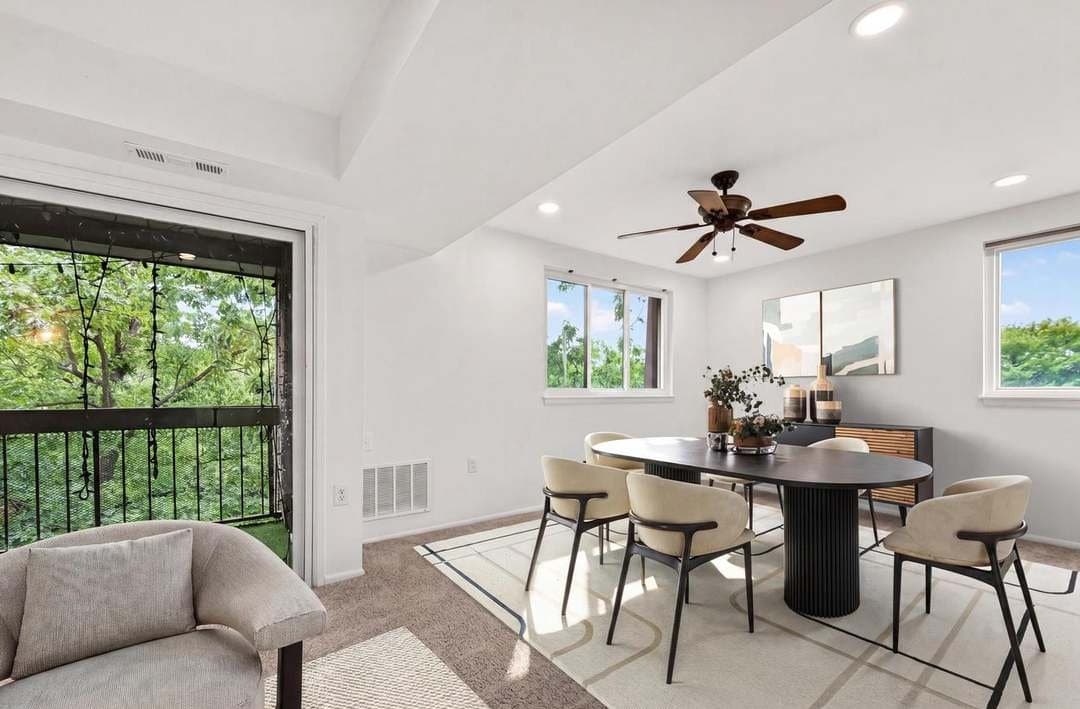 Dining area captured for a virtual tour and photography package